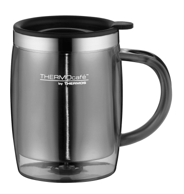Thermobecher Desktop Mug 9 x 12 cm (Ø x H) schwarz