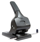 Registraturlocher ALU 65 1015, schwarz, bis 6,5mm 65 Blatt, mit Anschlagschiene