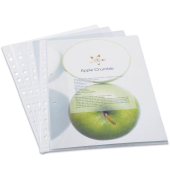 Prospekthüllen 1104, A4 transparent genarbt, oben offen, 0,06mm