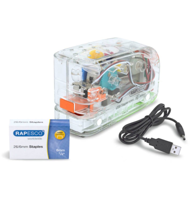 Elektrohefter Heftgerät 1450 transparent 