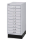 Schubladenschrank MultiDrawer™ 29er Serie L2910S855, Stahl, 10 Schubladen (Vollauszug), A4, 27,8 x 67 x 38 cm, mit Sockel, sil