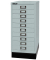 Schubladenschrank MultiDrawer™ 29er Serie L2910S855, Stahl, 10 Schubladen (Vollauszug), A4, 27,8 x 67 x 38 cm, mit Sockel, sil