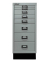 Schubladenschrank MultiDrawer™ 29er Serie L298S855, Stahl, 8 Schubladen (Vollauszug), A4, 27,8 x 67 x 38 cm, mit Sockel, silbe