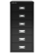 Schubladenschrank MultiDrawer™ 29er Serie L296633, Stahl, 6 Schubladen (Vollauszug), A4, 27,8 x 59 x 38 cm, schwarz