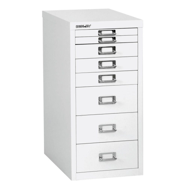 5020073705874 - Schubladenschrank MultiDrawer? 29er Serie L298696 Stahl 8 Schubladen (Vollauszug) A4 278 x 59 x 38 cm weiß 5020073705874 B