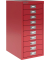 Schubladenschrank MultiDrawer™ 29er Serie L2910670, Stahl, 10 Schubladen (Vollauszug), A4, 27,9 x 59 x 38 cm, rot