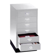 Schubladenschrank MultiDrawer™ 29er Serie L29A36S855, Stahl, 6 Schubladen (Vollauszug), A3, 34,9 x 67 x 43,3 cm, mit Sockel, s