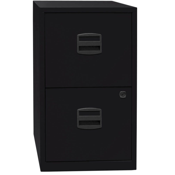 5020073708783 - BISLEY Home PFA 2 Hängeregistraturschrank schwarz 2 Schubladen 413 x 400 x 672 cm