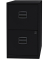 H&auml;ngeregistraturschrank PFA2-633 PFA 2, schwarz, 2 Schubladen, 1-bahnig