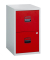 H&auml;ngeregistraturschrank PFA2506 PFA 2, lichtgrau/kardinalrot, 2 Schubladen, 1-bahnig