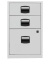 Standcontainer lichtgrau 2 Schubladen/1 Hängeregistratur