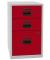 H&auml;ngeregistraturschrank PFA3506 Home File, lichtgrau/kardinalrot, 2 Schubladen, 1 H&auml;ngeregistraturschublade, 1-bahnig