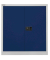 Aktenschrank Universal E402A01505, Stahl abschließbar, 2 OH, 91,4 x 100 x 40 cm, blau/lichtgrau