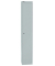 Spind, Metall, 1 Abteil mit 1 Fach, abschließbar, 30,5x180,2cm (BxH), blau