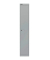 Spind, Metall, 1 Abteil mit 1 Fach, abschließbar, 30,5x180,2cm (BxH), silber