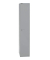 Spind, Metall, 1 Abteil mit 1 Fach, abschließbar, 30,5x180,2cm (BxH), silber