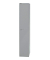 Spind, Metall, 1 Abteil mit 1 Fach, abschließbar, 30,5x180,2cm (BxH), silber