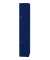 Spind, Metall, 1 Abteil mit 2 Fächern, abschließbar, 30,5x180,2cm (BxH), blau