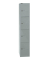 Schließfachschrank, Metall, 1 Abteil mit 4 Fächern, abschließbar, 30,5x180,2cm (BxH), silber