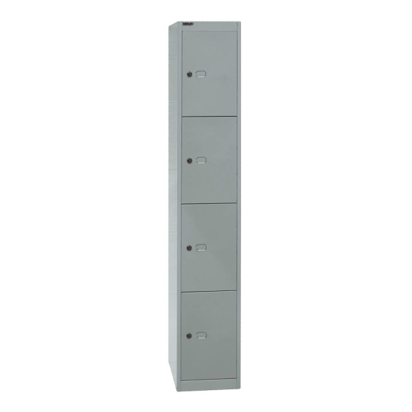 5020073720327 - Schließfachschrank Metall 1 Abteil mit 4 Fächern abschließbar 305x1802cm (BxH) silber 5020073720327 Bisley