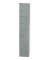 Schließfachschrank, Metall, 1 Abteil mit 4 Fächern, abschließbar, 30,5x180,2cm (BxH), silber