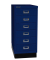Schubladenschrank MultiDrawer™ 29er Serie L296S839, Stahl, 6 Schubladen (Vollauszug), A4, 27,8 x 67 x 38 cm, mit Sockel, blau