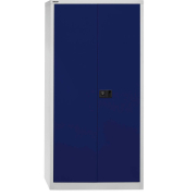 Flügeltürenschrank Universal, Schlüsselschloss, 4 Ordnerhöhen, 3 Böden