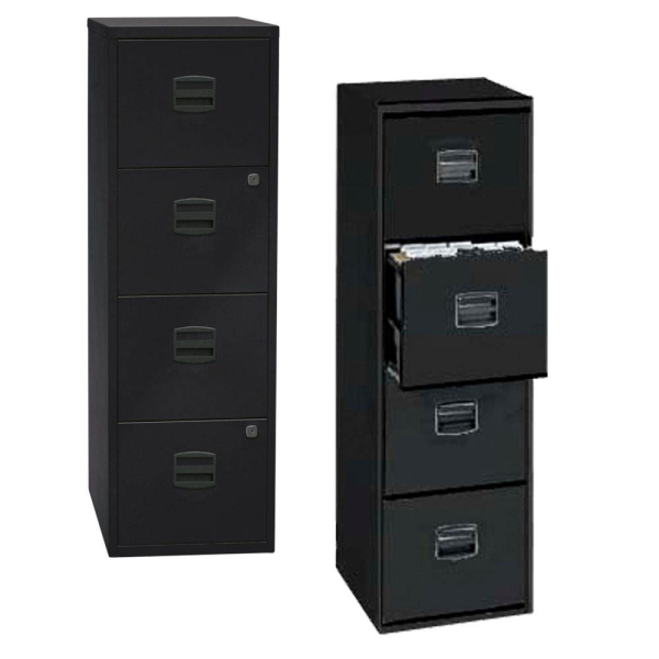 5020073736106 - Hängeregistraturschrank 413 x 40 x 1283 cm 4 Schubfächer schwarz 5020073736106 PFA4F433 5020073736106 - Hängeregistraturschrank 413 x 40 x 1283 cm 4 Schubfächer schwarz 5020073736106 PFA4F433