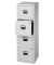H&auml;ngeregistraturschrank PFA4F645 PFA 4, lichtgrau, 4 Schubladen, 1-bahnig