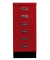 Schubladenschrank MultiDrawer™ 29er Serie L296S870, Stahl, 6 Schubladen (Vollauszug), A4, 27,9 x 67 x 38 cm, mit Sockel, rot