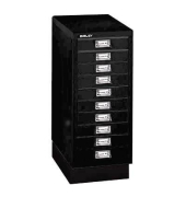 Schubladenschrank MultiDrawer™ 29er Serie L2910S833, Stahl, 10 Schubladen (Vollauszug), A4, 27,8 x 67 x 38 cm, mit Sockel, sch