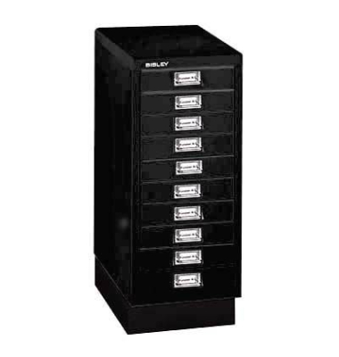 Schubladenschrank MultiDrawer™ 29er Serie L2910S833, Stahl, 10 Schubladen (Vollauszug), A4, 27,8 x 67 x 38 cm, mit Sockel, sch