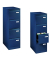H&auml;ngeregistraturschrank PFA2645 Light, oxfordblau, 4 Schubladen, 1-bahnig