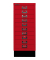 Schubladenschrank MultiDrawer™ 29er Serie L2910S870, Stahl, 10 Schubladen (Vollauszug), A4, 27,9 x 67 x 38 cm, mit Sockel, rot