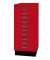 Schubladenschrank MultiDrawer™ 29er Serie L2910S870, Stahl, 10 Schubladen (Vollauszug), A4, 27,9 x 67 x 38 cm, mit Sockel, rot