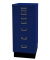 Schubladenschrank MultiDrawer™ 29er Serie L298S839, Stahl, 8 Schubladen (Vollauszug), A4, 27,8 x 67 x 38 cm, mit Sockel, blau