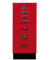 Schubladenschrank MultiDrawer™ 29er Serie L298S870, Stahl, 8 Schubladen (Vollauszug), A4, 27,9 x 67 x 38 cm, mit Sockel, rot