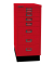 Schubladenschrank MultiDrawer™ 29er Serie L298S870, Stahl, 8 Schubladen (Vollauszug), A4, 27,9 x 67 x 38 cm, mit Sockel, rot