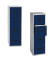 H&auml;ngeregistraturschrank PFA4F505 PFA 4, lichtgrau/oxfordblau, 4 Schubladen, 1-bahnig