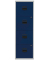 Hängeregistraturschrank 41,3 x 40 x 128,3 cm 4 Schubfächer lichtgrau/blau