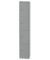Schließfachschrank, Metall, 1 Abteil mit 4 Fächern, abschließbar, 30,5x180,2cm (BxH), silber