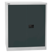 Aktenschrank Universal E402A01525, Stahl abschließbar, 2 OH, 91,4 x 100 x 40 cm, anthrazit/lichtgrau