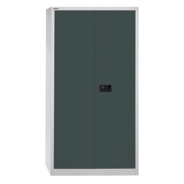 Bisley Aktenschrank Universal E722A03525, Stahl abschließbar, 4 OH, 91,4 x 180,6 x 40 cm, anthrazit/lichtgrau 5020073748628 Bisley