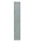 Spind, Metall, 1 Abteil mit 2 Fächern, abschließbar, 30,5x180,2cm (BxH), silber