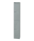 Spind, Metall, 1 Abteil mit 2 Fächern, abschließbar, 30,5x180,2cm (BxH), silber