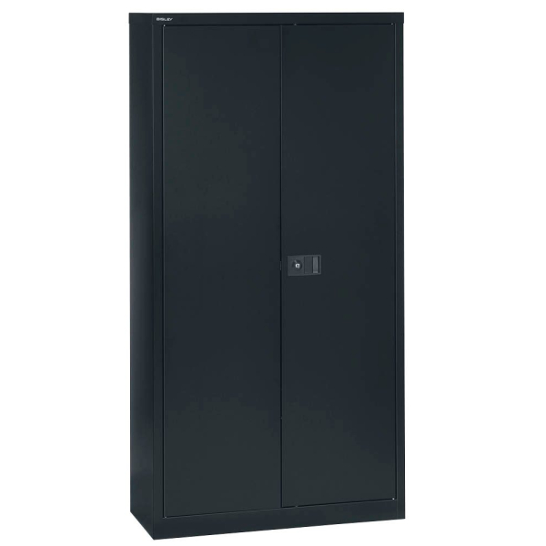 Bisley Aktenschrank Universal E722A03433, Stahl abschließbar, 4 OH, 91,4 x 180,6 x 40 cm, schwarz 5020073750331 Bisley