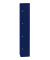Schließfachschrank, Metall, 1 Abteil mit 4 Fächern, abschließbar, 30,5x180,2cm (BxH), blau