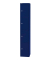 Schließfachschrank, Metall, 1 Abteil mit 4 Fächern, abschließbar, 30,5x180,2cm (BxH), blau