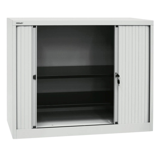 5020073755718 - Aktenschrank EuroTambours? PLUS ET412102SLG445 Kunststoff Stahl abschließbar 25 OH 120 x 103 x 43 cm lichtgrau 502007375571