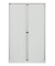 Aktenschrank EuroTambours™ PLUS ET412194SLG445, Kunststoff/Stahl abschließbar, 5 OH, 120 x 198 x 43 cm, lichtgrau